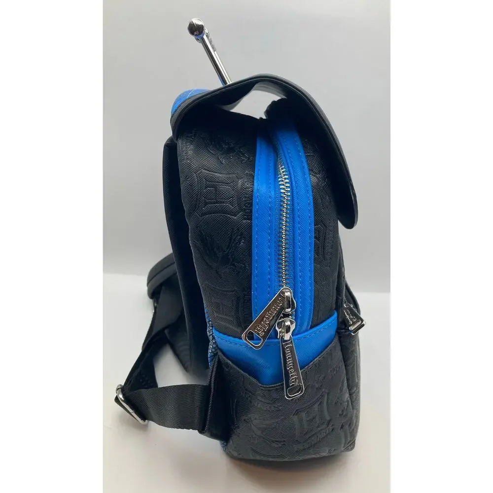 Harry Potter Ravenclaw House Plaid Blue Black Loungefly Mini Backpack